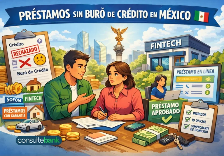 Préstamos sin buró de crédito México: opciones y requisitos - Consulte Bank