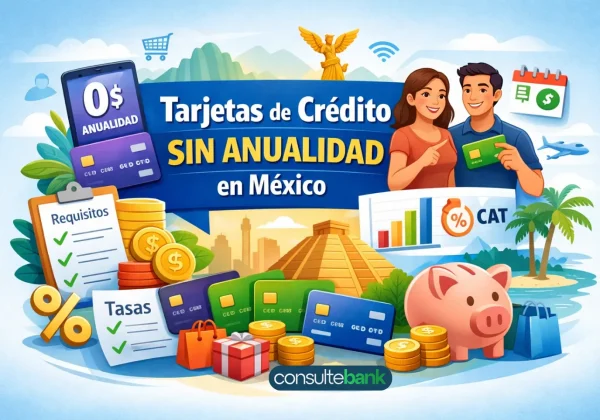 Tarjetas de crédito sin anualidad: las mejores opciones en México - Consulte Bank