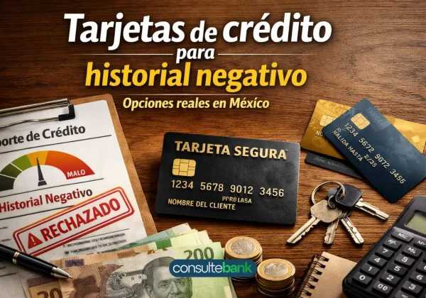 Tarjetas de crédito para historial negativo: opciones reales - Consulte Bank
