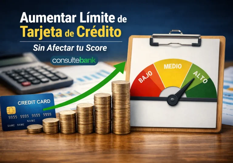 Aumentar límite de tarjeta de crédito sin afectar tu score - Consulte Bank
