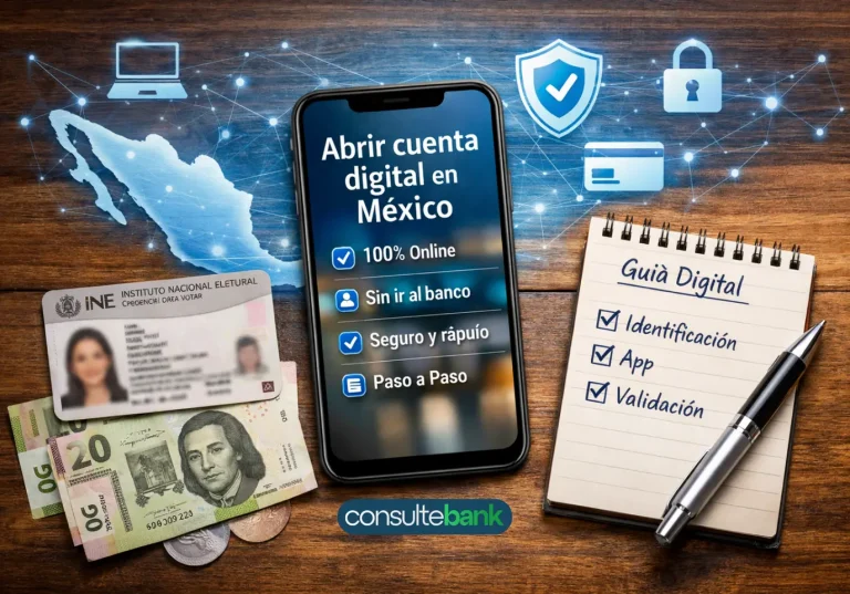 Abrir cuenta digital en México paso a paso de forma 100% online - Consulte Bank