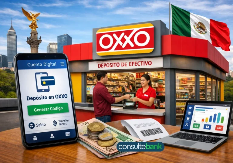 Cuentas digitales con depósito en OXXO en México - Consulte Bank