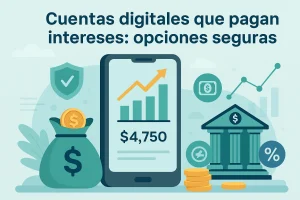 Cuentas digitales que pagan intereses: opciones seguras - Consulte Bank