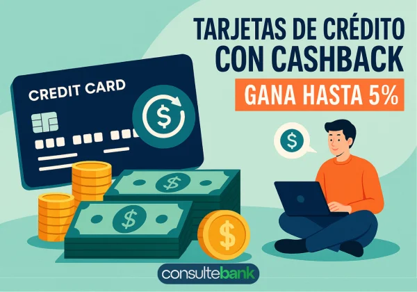 Tarjetas de crédito con cashback: gana hasta 5% - Consulte Bank