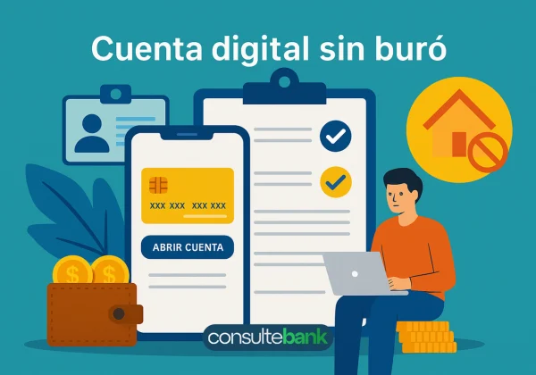 Cuenta digital sin buró: cómo abrirla fácilmente - Consulte Bank