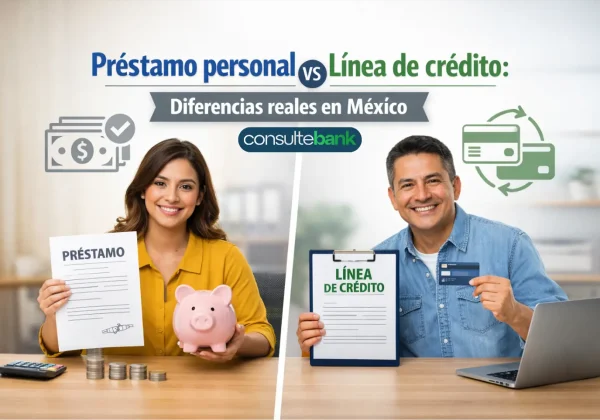 Préstamo personal vs línea de crédito: diferencias reales en México - Consulte Bank