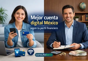 Mejor cuenta digital México según tu perfil financiero - Consulte Bank