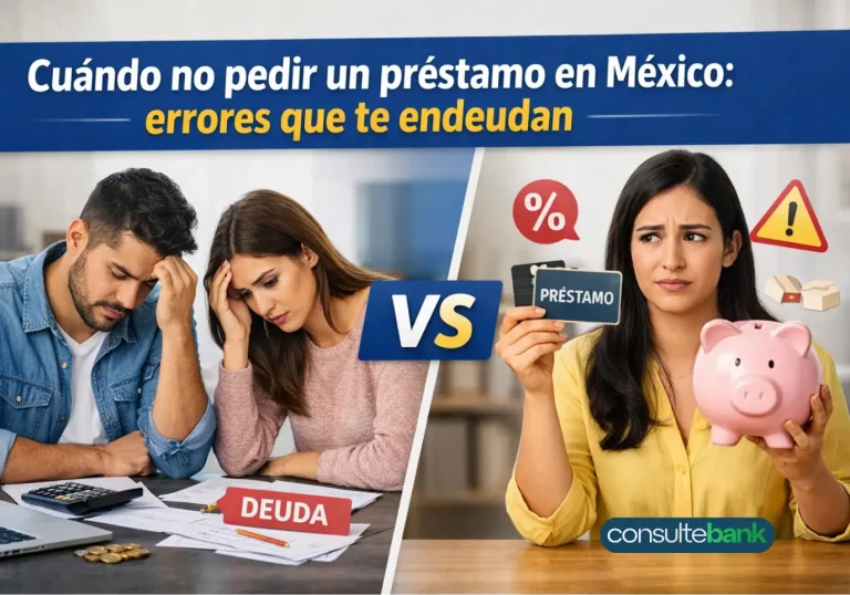 Cuándo no pedir un préstamo en México: errores que te endeudan - Consulte Bank