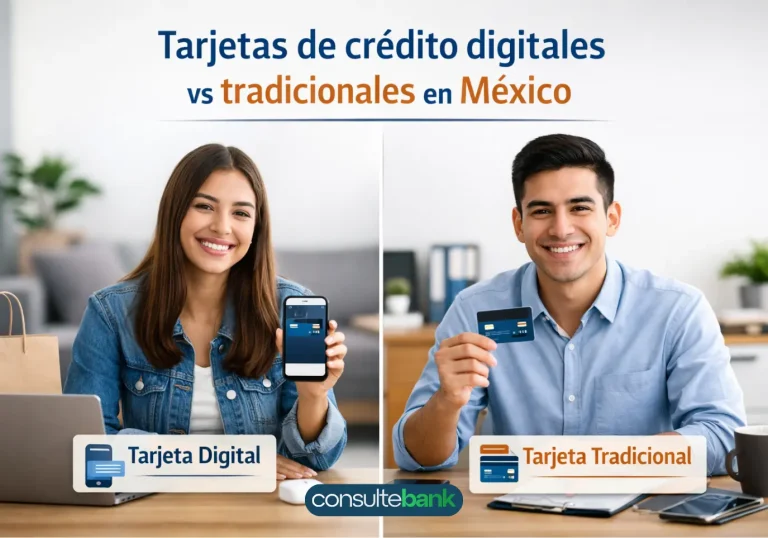Tarjetas de crédito digitales vs tradicionales en México - Consulte Bank