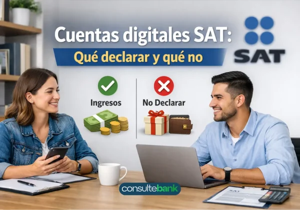 Cuentas digitales SAT: qué declarar y qué no - Consulte Bank