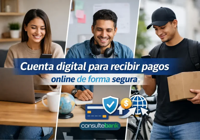 Cuenta digital para recibir pagos online de forma segura - Consulte Bank